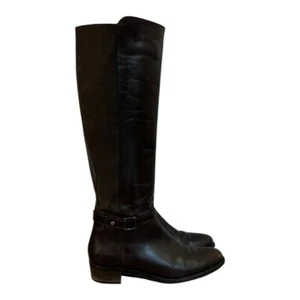 Aquatalia Brown Leather Boots Knee High Women's Size 8.5 - Picture 1 of 9