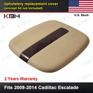 Ajuste 2009-2014 Cadillac Escalade consola central tapa reposabrazos borde beige bronceado - Imagen 1 de 12