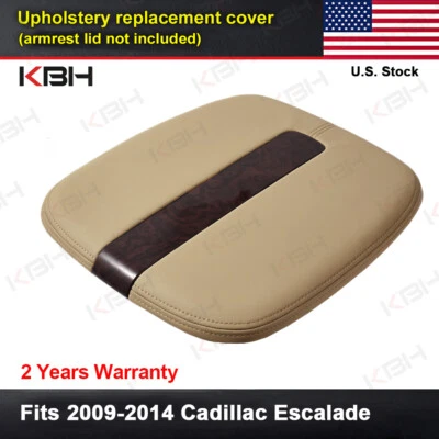 Fit 2009-2014 Cadillac Escalade Center Console Lid Armrest Cover Trim Beige Tan - Image 1 of 4