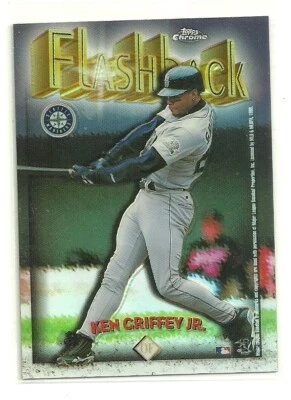1998 Topps Chrome  Ken Griffey Jr. Flashback # FB2  REFRACTOR - Image 1 of 2