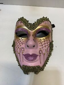 Mask Hand Painted Masquerade Mardi Gras