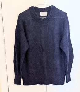 Maglione girocollo Everlane Cocoon Alpaca donna taglia S blu pullover maglia  - Foto 1 di 11