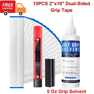 Deluxe Grip Repair Kits for Regripping Golf Clubs Includes Hook Knife 2" x 10" - Picture 1 of 6