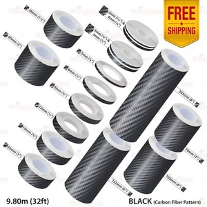 PinStriping Stripe Adhesive Tape Styling Decal Vinyl Sticker CARBON FIBER BLACK - Picture 1 of 27