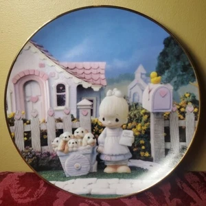 Vintage Precious Moments 1993 "God Loveth A Cheerful Giver" Teller #2354K - ohne Box - Bild 1 von 8