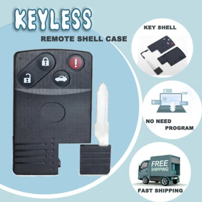 Carcasa de llave remota para tarjeta inteligente para Mazda 5 6 CX-7 CX-9 RX8 2007 Miata 4 botones Foto 1 de 4