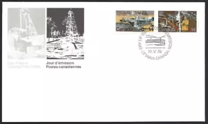 Canada #766/765 "NATURAL RESOURCES" Brand New 1978 Ofdc Pair Issue - Picture 1 of 2