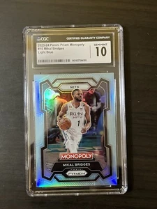 Mikal Bridges 2023-24 Prizm Monopoly Light Blue /199 CGC 10 Brooklyn Nets SP - Picture 1 of 2