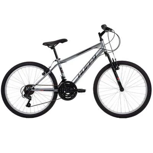 Huffy 24" Rock Creek Mountain Bike, Fits Riders 4'8" - 5'8", Gray, Adult, Men's - Picture 1 of 5