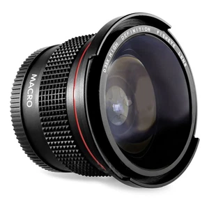 58MM 0.35X Detachable Macro Fisheye Lens Wide Angle For Canon SLR DSLR Camera A - Foto 1 di 13