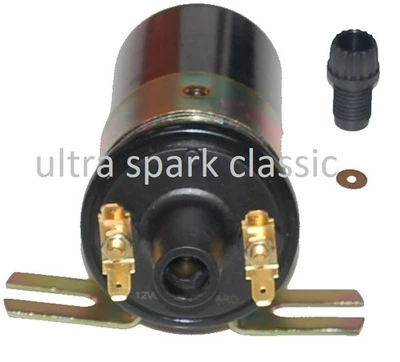 Land Rover Series 1 2 Lucas B12 Repro Acorn Type 12v Ignition Coil 567977 402033 - Image 1 of 4