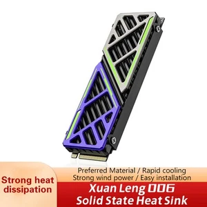 SSD Heatsink Magnesium Aluminum Alloy NVME NGFF Radiator PC Efficient Cooler _wa - Bild 1 von 12