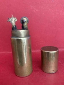 SOLID BRASS TRENCH ART LIGHTER FEUERZEUG ACCENTINO BRIQUET BENZINE MECHERO - Imagen 1 de 16