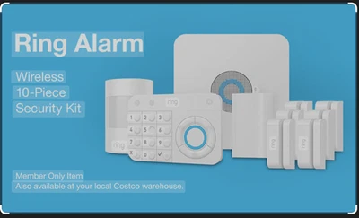 Ring Alarm Wireless Home Security 10 Kit (1st Gen) - White 4K11S7-0EN0 - Image 1 of 3