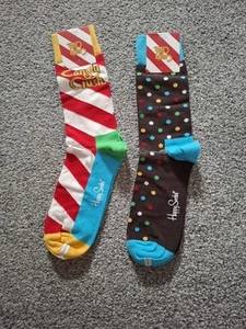 Candy Crush Happy Socks 2 pairs UK Size 4-7 - Picture 1 of 6