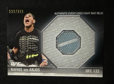 Fight Mat Relic From UFC 132 🔥 Rafael dos Anjos 2012 Topps Knockout #FM-RDA - Image 1 of 2