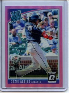 2018 Donruss Optic Rated Rookie PINK #36 Ozzie Albies RC - Atlanta Braves - Picture 1 of 2