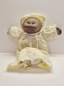 Bambola vintage 1984 Cabbage Patch Preemie 14" ragazza afroamericana con vestito pulito - Foto 1 di 13