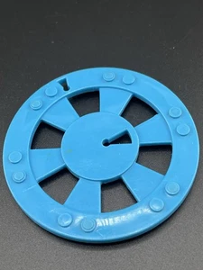 TMNT 1989 Ninja Turtles Sewer Playset Blue Manhole Cover Part - Picture 1 of 3