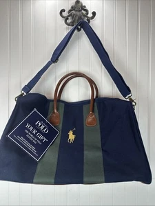 Ralph Lauren Polo (Düfte) Seesack dunkelblau grau gold bestickt - Bild 1 von 10