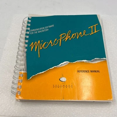 Macintosh MicroPhone II Software Reference Manual BOOK ONLY - Image 1 of 4