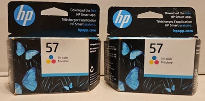 Cartuchos de tinta tricolor HP 57 - Lote de 2 - Nuevos R Foto 1 de 3