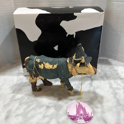 Wizard Of Oz Scarecrow Cow Parade Original Box Tags 2002 Read - Image 1 of 4