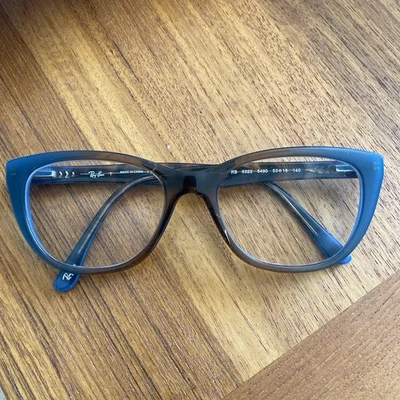 Marco de gafas para mujer RAY-BAN RB5322 5490 NOS azul/marrón desvanecido 51-18-140 Foto 1 de 4