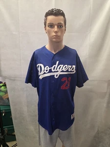 Los Angeles Dodgers Majestic maglia a rete XXL 2XL blu MLB - Foto 1 di 11