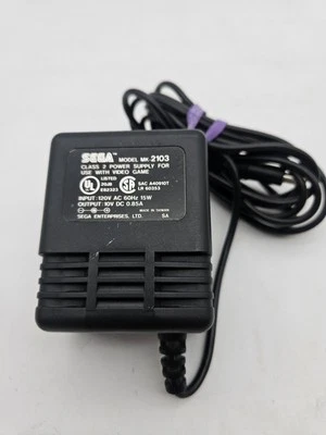 Adaptador de CA Sega Genesis modelo 2 2103-1 Game Gear 32x fuente de alimentación Nomad OEM de colección Foto 1 de 2