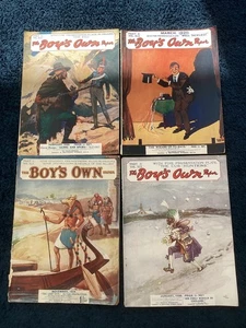 4 Antique The Boys Own Paper Magazine inc Nov 1919 & Jan, Feb, March 1920 VGC #1 - Picture 1 of 10