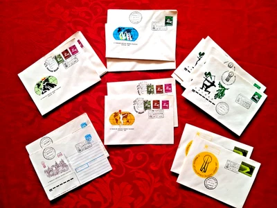NEW ENVELOPES FIRST DAY COVER STAMPS IV LITHUANIA WORLD SPORTS GAMES 1991's - Image 1 of 2