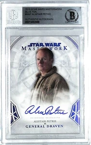 2018 Star Wars Masterwork ALISTAIR PETRIE "General Draven" Signed Card BAS Slab - Picture 1 of 3