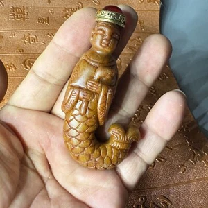 Vecchia Cina, giada squisita, pura scultura manuale, giada etiana giadeite, bottiglia di tabacco da fiuto - Foto 1 di 7