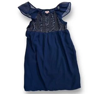 NEW! Girls Ruby & Bloom Size 10 Youth Embellished Flutter Sleeve Dress - Picture 1 of 2
