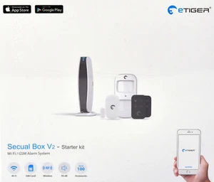 Alarmanlage WiFi / GSM Alarmsystem Haus Wohnung Starterkit eTiger V2 Set - Bild 1 von 3