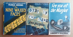 Lot 3 Book 1944 STEP IN THE DARK-Nine Waxed Faces-SEE YOU AT THE MORGUE Mystery - Bild 1 von 16