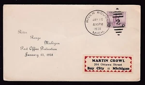 RIVER ROUGE, MICHIGAN, POST OFFICE DEDICATION - 1938 - Picture 1 of 2