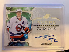 2022-23 UPPER DECK SPX SUPER SCRIPTS AUTO JOSH BAILEY