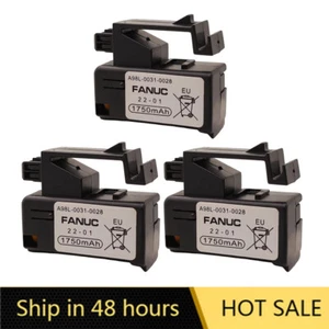 3 x A98L-0031-0028 3V Lithium Battery for FANUC A02B-0323-K102 Machine Controler - Picture 1 of 5