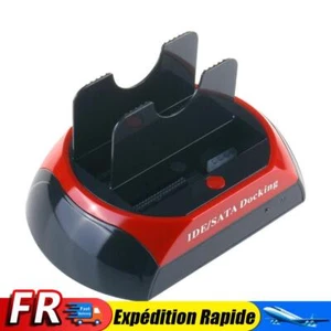Station d'accueil pour disque dur double baie 2.5 3.5 pouces SATA USB2.0 vers bo - Bild 1 von 15