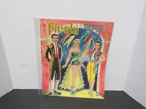 Muñecas de papel Fiesta - Libro de muñecas de papel sin cortar de la década de 1940 - Imagen 1 de 2
