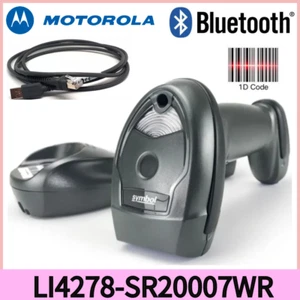 Motorola LI4278-SR20007WR Inalámbrico Bluetooth 1D Escáner de Código de Barras USB Cable Base - Imagen 1 de 7