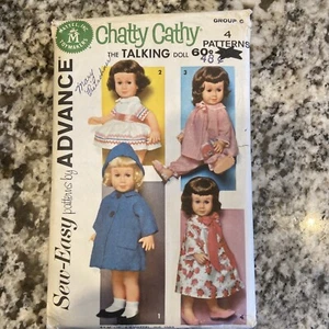 Vintage Advance Sew-Easy Pattern Chatty Cathy Wardrobe 1962. UNCUT - Picture 1 of 3