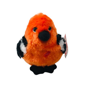 GANZ Bird Cheerful Chirps Oriole Plush 5" Stuff Animal with Sound H14114  New