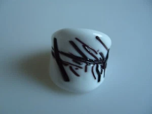 Anillo de cristal de Murano original cristal de Murano joyería artista hecho a mano ÚNICO Ø 17 - Imagen 1 de 8