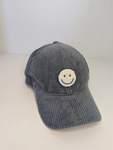 David And Young Mütze Kappe Smiley Face Courderoy Blau Unisex - Bild 1 von 5