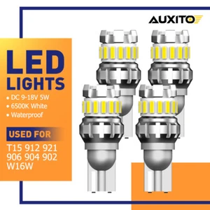 AUXITO 6500K White T15 LED Backup Reverse 912 Light 921 Super W16W Bright 2400LM - Bild 1 von 16