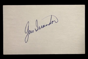 Gus Triandos (d.2013) Yankees Orioles Autographed Signed 3x5 Index Card - Picture 1 of 2