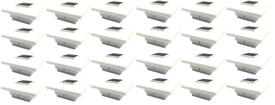 Solar Post Cap Deck Light 4x4 White Low Profile 4 SMD LEDs (24 Pack) PL251 - Image 1 of 4